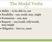 Скачать презентацию: The Modal Verbs